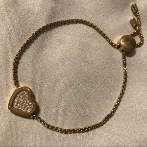 Michael Kors Pave Heart Bolo Bracelet